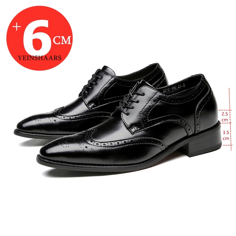 Office High Tech - Brogue en cuir véritable pour hommes,
