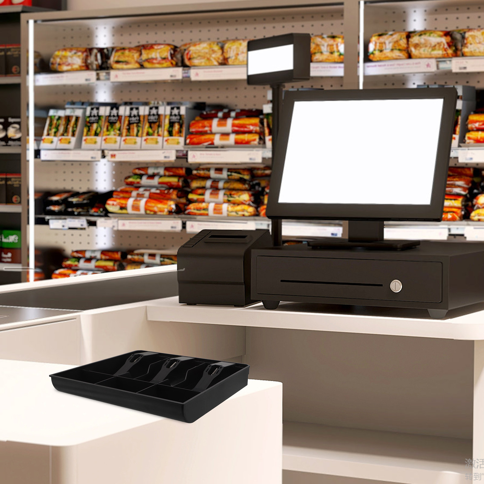 Cash Drawer Pos - Tiroir de caisse à compartiments multiples,