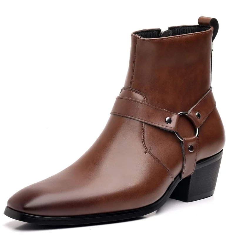 Office High Tech - Bottes Chelsea de styliste pour hommes,