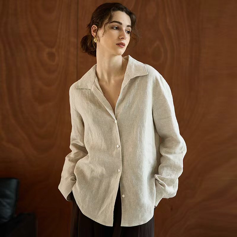 Chemise pour femme 100% lin à  - Office High Tech avis et prix